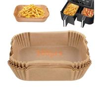Lot de 400 doublures jetables pour friteuse Ninja Dual AF300UK AF400UK en papier parchemin anti-adhésif compatible avec les friteuses à air Salter Tower Instant Vortex double zone