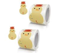 Lot de 400 étiquettes autocollantes de Noël 5,1 x 7,6 cm pour boîte cadeau, cartes, autocollants d'artisanat