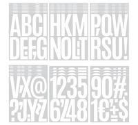 Lot de 400 feuilles d'autocollants pour boîte aux lettres, panneaux, fenêtre, voitures, camions, maison, salle de classe, entreprise, numéro d'adresse (12,7 cm, blanc)