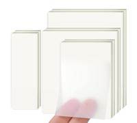 Lot de 400 feuilles de notes adhésives transparentes, bloc-notes autocollants, onglets transparents amovibles pour écrire dans des livres de texte, annotations de bureau, étude, révision (4 tailles)