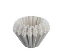 Lot de 400 filtres à café en papier, type goutte, for infusé la main, pâte bois, ondulé, bol gâteau origami, tasse filtrante Pour CafetièRe à Filtre(White,M)