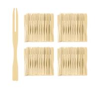 Lot De 400 Fourchettes À Fruits En Bois, Fourchettes À Dîner, Fourchettes À Fruits De Fête, Fourchettes À Cocktail, Adaptées À La Maison, Au Bar Et Au Restaurant