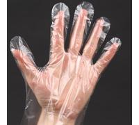 Lot de 400 gants jetables en plastique pour la cuisine, la préparation des aliments et le service alimentaire, gants de nettoyage de qualité alimentaire, taille unique, sans latex, plastique