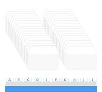 Lot de 400 onglets autocollants de 5,1 cm, inscriptibles et repositionnables, pour lire des notes, des livres et classer des fichiers, blanc