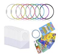 Lot de 400 onglets pour cartes Yoto avec 16 anneaux, organiseur auto-adhésif pour cartes Yoto