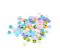 Lot de 400 paillettes rondes en vrac 7 mm Multicolore