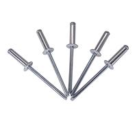 Lot de 400 pièces de rivets aveugles 4,0 x 14 mm, tête bombée ouverte, type DIN 7337, rivet en aluminium et mandrin en acier, rivets pop (400, 4,0 x 14 mm)