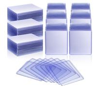 Lot de 400 pochettes de protection en plastique rigide pour cartes à échanger, cartes de baseball, cartes de football, cartes de sport, cartes photo, 7,6 x 10,2 cm (transparent)