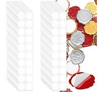 Lot de 400 Points de Colle Adhésif pour Sceau de Cire, Points de Colle pour Sceau de Cire, Points Adhésifs Double Face pour Bricolage, Accessoires de Tampon de Sceau