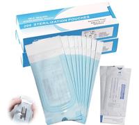 Lot de 400 sachets de stérilisation autocollants - 90 mm x 260 mm - Sacs de stérilisation, jetables, pour outils de nettoyage