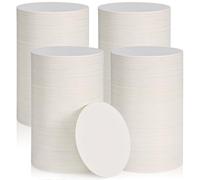 Lot de 400 sous-verres jetables en papier GOH DODD épais (1,5 mm) - 10,2 cm - En carton absorbant - Pour boissons, bricolage, artisanat, fête de mariage, cadeaux éducatifs, blanc