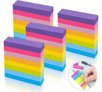 Lot De 4000 Mini Notes Autocollantes Pour Courrier,15x50 Mm,Mini Notes Autocollantes Pour Courrier,Couleurs Vives Pour Rappels Au Bureau,À L'école,À La Maison