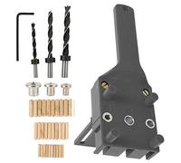 Lot de 41 diima pour trous à poche 6/8/10 mm pour épingler en bois, guide pour angle de travail du bois (41 pièces, gris)