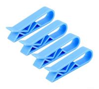 Lot de 410 clips en plastique pour l'élimination des déchets de cuisine, vos sacs poubelle restent en place (4 pièces, bleu)