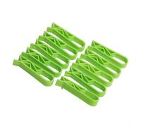 Lot de 410 clips en plastique solide pour sacs de cuisine pour l'élimination des déchets dans les poubelles (10 pièces, vert)