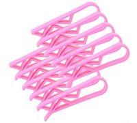 Lot de 410 pinces en plastique pour sac poubelle de cuisine pour une élimination sécurisée des déchets (rose)