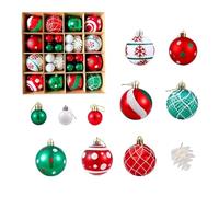 Lot de 42 boules de Noël colorées for décoration de sapin(MJG022)