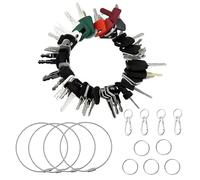 Lot de 42 clés universelles pour engins de chantier allumage de rechange allumage - Machines de construction pour tracteurs, petites pelleteuses, chariots élévateurs