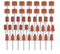 Lot de 42 pointes de ponçage en corindon pour visseuse sans fil, embouts de ponçage pour outil rotatif Dremel, embout de ponçage pour visseuse sans fil, pour une utilisation sur pierres précieuses,