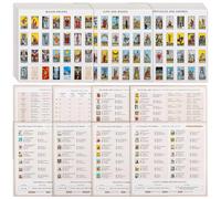 Lot de 420 mini autocollants de tarot pour journal, autocollants de carte de tarot de 3,2 x 2 cm basés sur le jeu de tarots Rider Waite, 8 feuilles de triche incluses