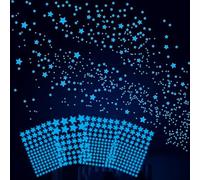 Lot de 421 autocollants muraux phosphorescents pour plafond, étoiles, espace planète, univers, galaxie, autocollants muraux phosphorescents pour chambre à coucher, salon, cadeau de Noël
