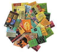 Lot de 43 autocollants rock, cartes de concert, imperméables en vinyle, décoration de bricolage, graffiti, style autocollants, pour moto, ordinateur portable, skateboard, bagages, MacBook iPad