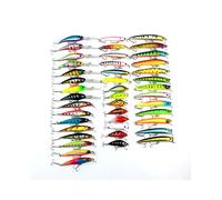 Lot de 43 leurres de pêche artificiels Isca - Kit de pêche à méné - 43 Couleurs - Crankbait
