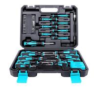 Lot de 43 outils de réparation à cliquet magnétique de précision avec étui | Jeu de tournevis multi- pour PC, TV, voiture, montre, téléphone, ordinateur portable, lunettes, meubles, appareil