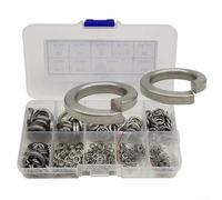 Lot de 430 rondelles à ressort M2 à M-12 assorties en acier inoxydable 304 pour connexion par boulon - Fournit une pression élastique anti-desserrage pour machines et appareils électroniques