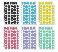 Lot de 432 patchs pour boutons d'acné, 6 couleurs à pois pour le visage, autocollants mignons
