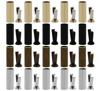 Lot de 44 embouts de cordon en métal - 4 couleurs - Embouts de lacets - Bouchons de lacets - Butoirs de cordon pour réparer et remplacer les lacets