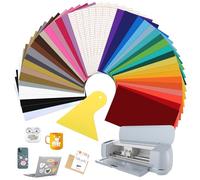 Lot de 44 films autocollants en vinyle pour traceur Cricut, Silhouette Cameo, pour bricolage, artisanat, bannière, avec 1 spatule