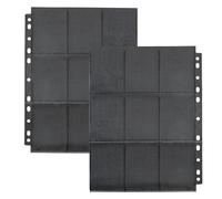 Lot de 44 pochettes pour cartes à collectionner - 720 pochettes de qualité supérieure - Pour cartes à collectionner de taille standard - Noir transparent - Pour une variété de classeurs à anneaux
