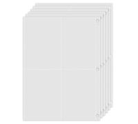 Lot de 440 pochettes vides pour cartes à collectionner Pokémon - 55 pages - Album photo double face - Pochettes transparentes - Pour 3 trous - Classeurs à anneaux à collectionner et à échanger