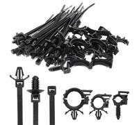 Lot de 45 attaches de câble universelles autobloquantes avec attaches autobloquantes pour câbles de voiture