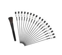 Lot de 45 brosses à clip Gharial avec embout en caoutchouc pour nettoyer la poignée ergonomique Idéal pour la maison et l'atelier