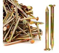 Lot de 45 clous de 60 mm en acier galvanisé pour images, clous, petits clous, murs, murs en béton, clous en béton, cadre photo, bois, brique, suspension, clous muraux en bois, galvanisés (250 g)