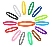 Lot de 45 colliers d'identification pour chiot - Colliers d'identification pour chiot - Bandes d'identification souples double face réglables pour litière pour chien et chat - 3 tailles - Couleurs