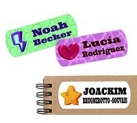 Lot de 45 étiquettes adhésives personnalisées avec icônes de jeux vidéo pour marquer des objets, livres, boîtes à lunch etc. Dimensions 5 x 2 cm