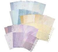 Lot de 45 feuilles de papier pour scrapbooking - Papier texturé fait à la main - Accessoire de journal intime - 17,8 x 13,2 cm - Matériaux de scrapbooking pour les bricoleurs