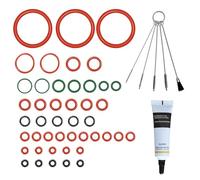 Lot de 45 joints d'étanchéité pour Delonghi ESAM/ECAM/ETAM | Pièces de rechange pour machine à café automatique avec 11 variantes de joint torique, graisse silicone 10 g, 5 brosses de nettoyage