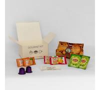 Lot de 45 Kits Gourmand - Boîte Cadeau Prête à Offrir - Idéal Hôtels, Gîtes, Chambres d’Hôtes - Biscuits, Chips, Café, Thé - Sucre Coffret Accueil Voyageur