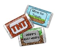 Lot de 45 mini emballages de bonbons effrayants pour gamer vidéo, 3,6 x 6,6 cm, couverture complète, cadeaux de fête d'anniversaire d'enfants, mini autocollants de barre de chocolat, fabriqués aux