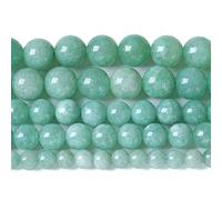 Lot de 45 perles de jade birmane en pierre naturelle de 8 mm pour la fabrication de bijoux et bracelets en cristal