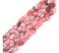 Lot de 45 perles de rhodochrosite naturelle d'Argentine de 5 à 8 mm pour la fabrication de bijoux, bracelets, colliers, boucles d'oreilles
