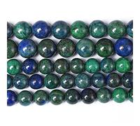Lot de 45 perles en pierre naturelle lapis chrysocolle pour la fabrication de bijoux et bracelets - 8 mm