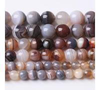 Lot de 45 perles rondes en agate naturelle du golfe Persique (guérison) - 8 mm pour bricolage, bracelet, collier, décoration d'intérieur
