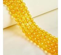 Lot de 45 perles rondes en citrine naturelle de 8 mm pour la fabrication de bijoux