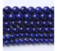 Lot de 45 perles rondes en lapis-lazuli naturel de 8 mm pour la fabrication de bijoux, bracelets, colliers, bijoux à 1 fil de 39,4 cm