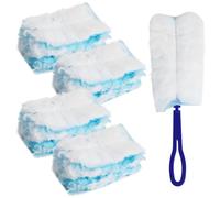 Lot de 45 plumeaux à poussière en microfibre avec 1 poignée contre la poussière et la saleté